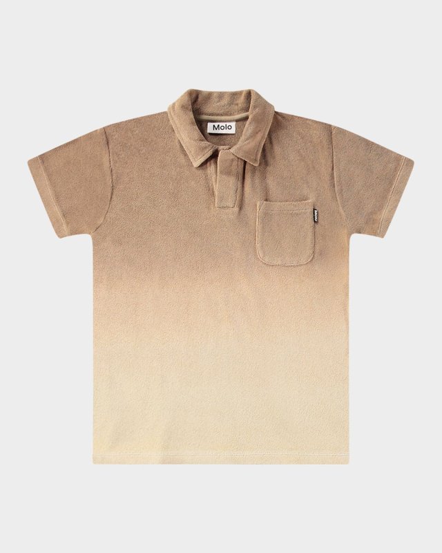 Boy's Randel Organic Cotton Short-Sleeve Polo Shirt, Size 8-16